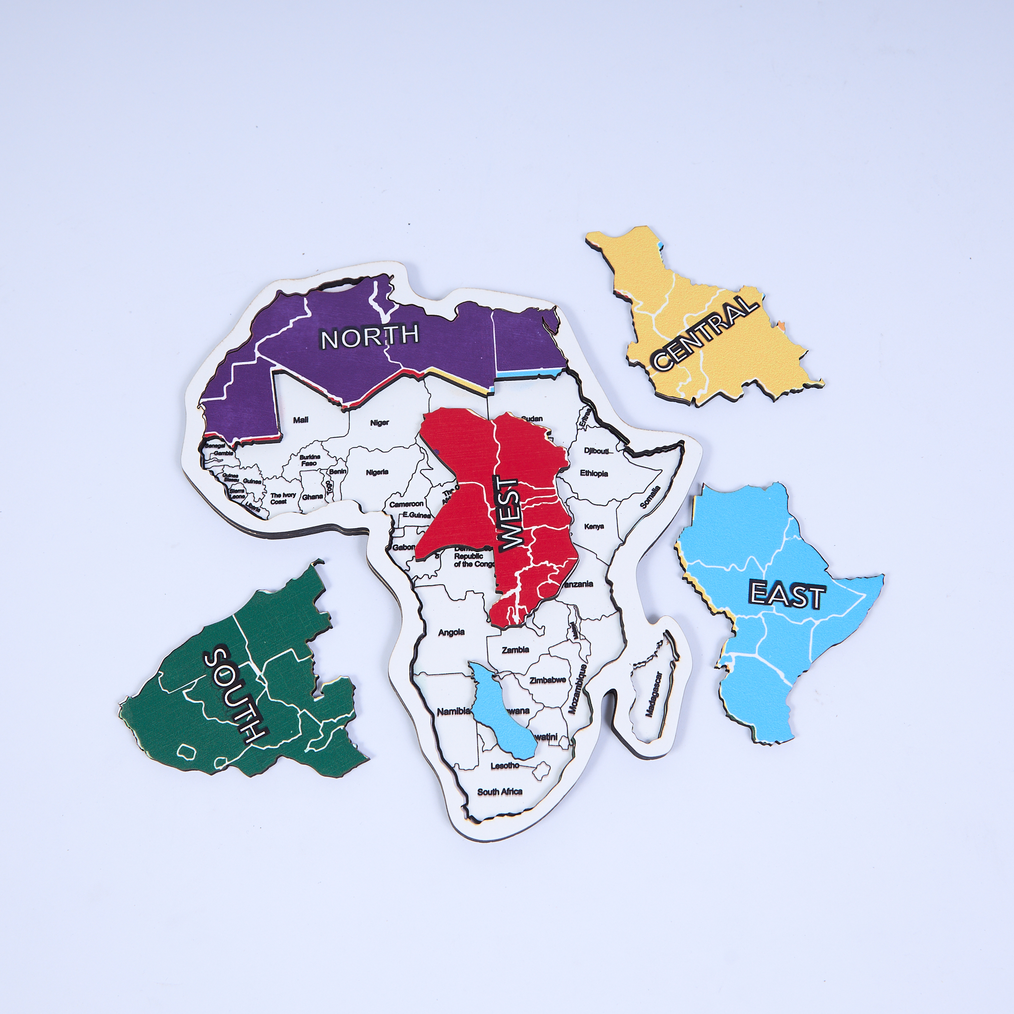 AUKOPuzzleSS Regional Africa Puzzle Map