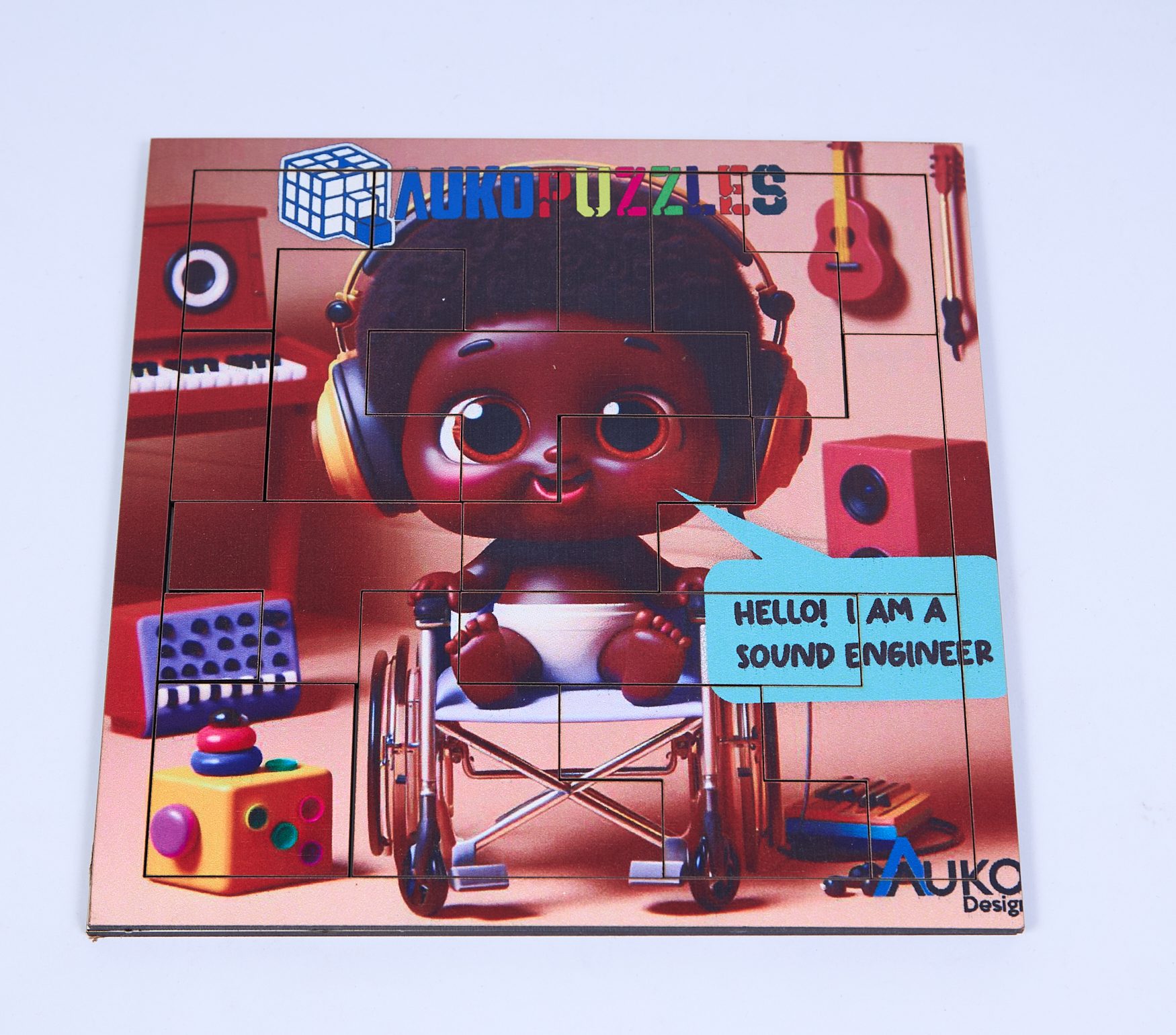 AUKOPuzzleSS – AUKOBabies Muzi – Music Engineer Tetris Puzzle