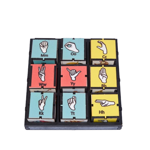 AUKOPuzzleSS – Sign Language Alphabet Literacy Block Box